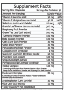 Organic Fungus Nuker Supplement Facts